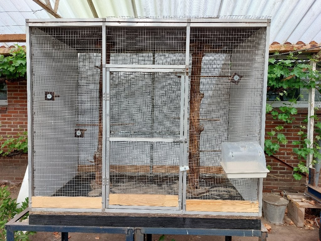 kleine volière, Dieren en Toebehoren, Ophalen, Zo goed als nieuw, Overige materialen, Volière