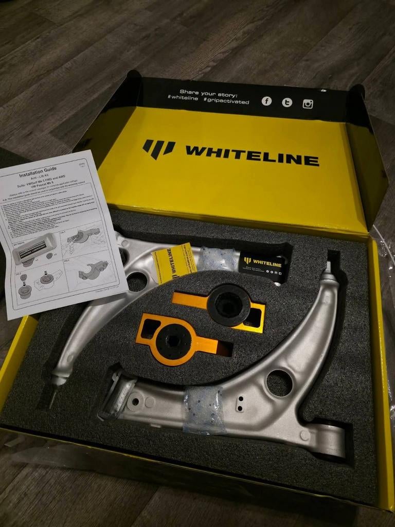 Whiteline alu draagarmen, zwart PU + Anti lift kit, Golf etc, Auto-onderdelen, Ophalen, Nieuw, Seat