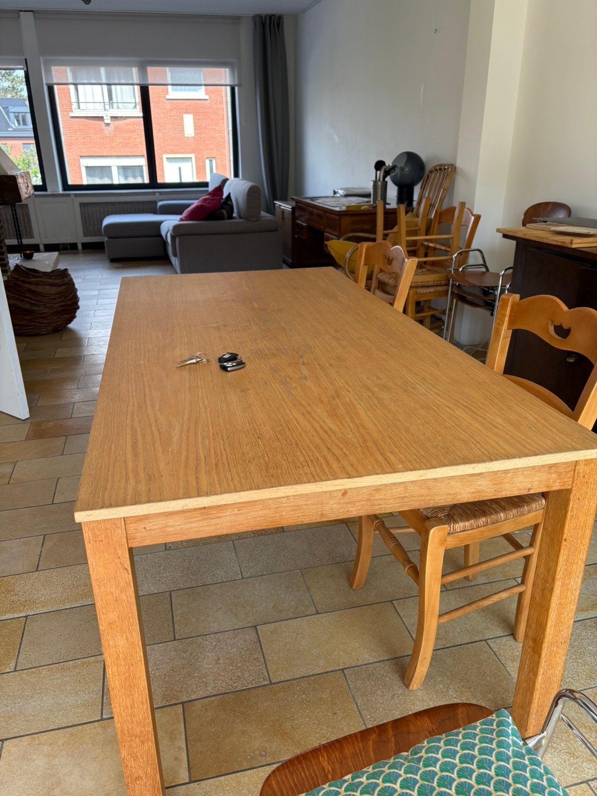 Table imitation bois, Huis en Inrichting, Complete inboedels, Ophalen