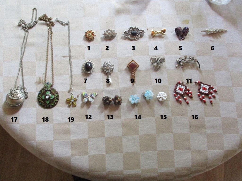bijoux anciens, colliers épingles broches boucles d'oreilles, Bijoux, Sacs & Beauté, Bijoux anciens, Enlèvement ou Envoi, Broche