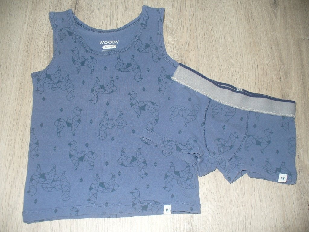 Set ondergoed Woody maat 98, Nacht- of Onderkleding, Gebruikt, Ophalen of Verzenden, Jongen