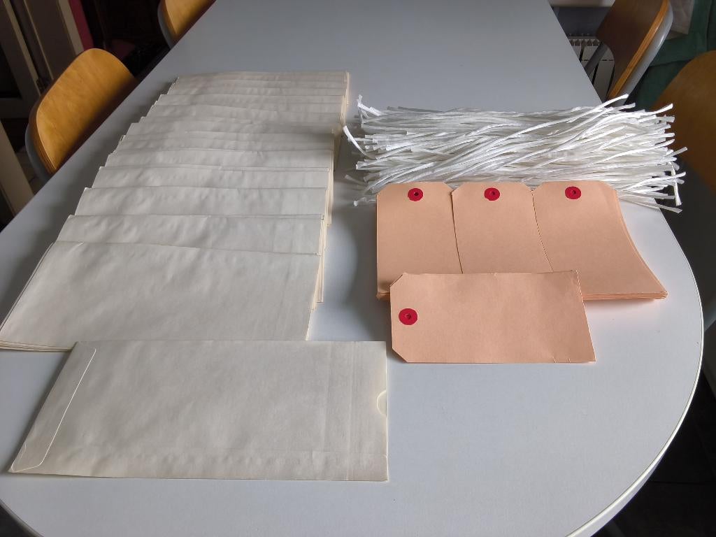 160 enveloppes échantillons/graines.. + étiquettes + liens, Enlèvement ou Envoi