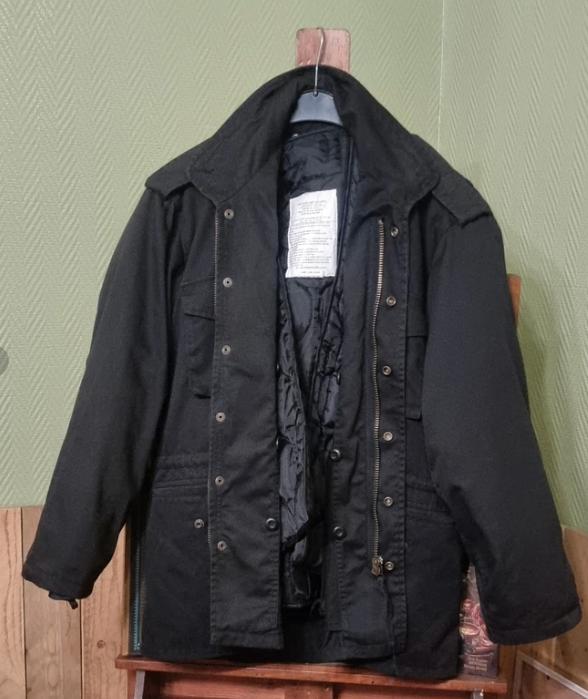 veste militaire M65 noire, Ophalen of Verzenden, Zo goed als nieuw, Overige maten, Zwart