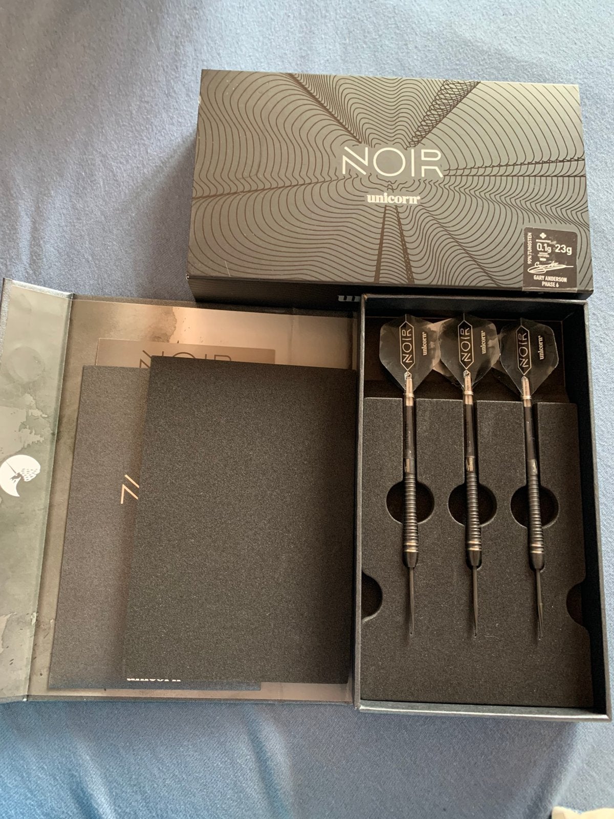 Gary anderson phase 6 noir nooit gebruikt !, Sport en Fitness, Ophalen of Verzenden, Nieuw