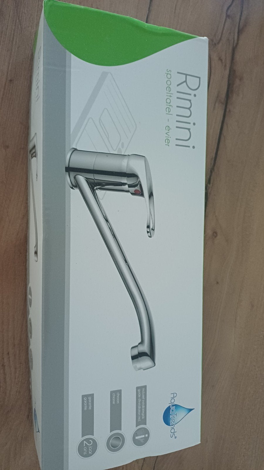 Eengreeps keukenkraan chroom, Doe-het-zelf en Bouw, Sanitair, Ophalen, Nieuw, Chroom, Kraan