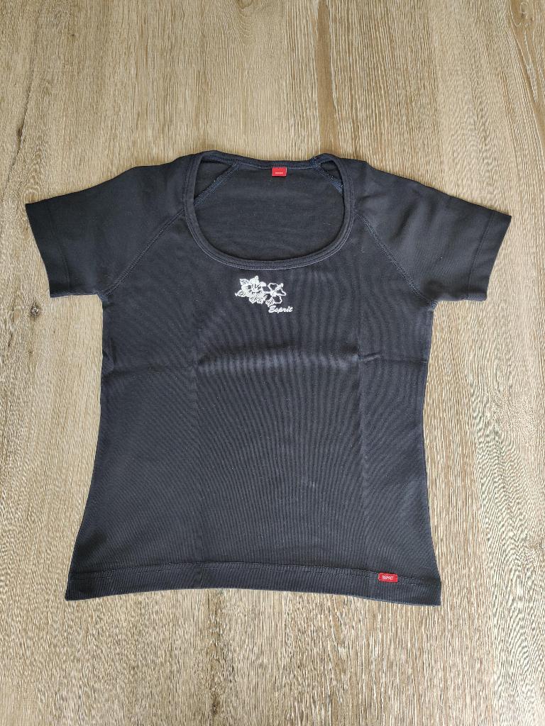 T shirt Esprit dames, Maat 38/40 (M), Zwart, Ophalen of Verzenden, Korte mouw