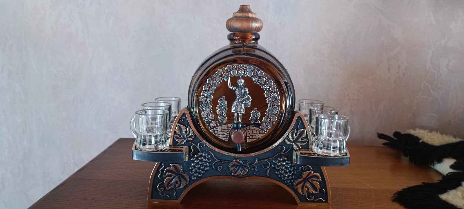 Vintage glazen drankdispenser, Verzamelen, Ophalen