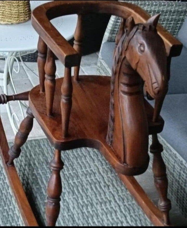 vintage authentiek schommelpaard, in uitstekende staat., Antiek en Kunst, Ophalen