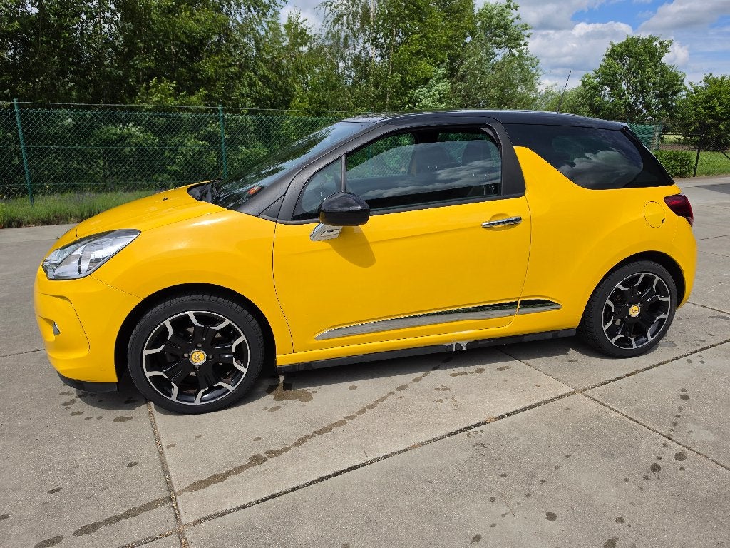 Citroen DS3 1.6 VTI Automaat Airco, Navi + Garantie, Autos, Citroën, Euro 5, Achat, Entreprise, Jaune