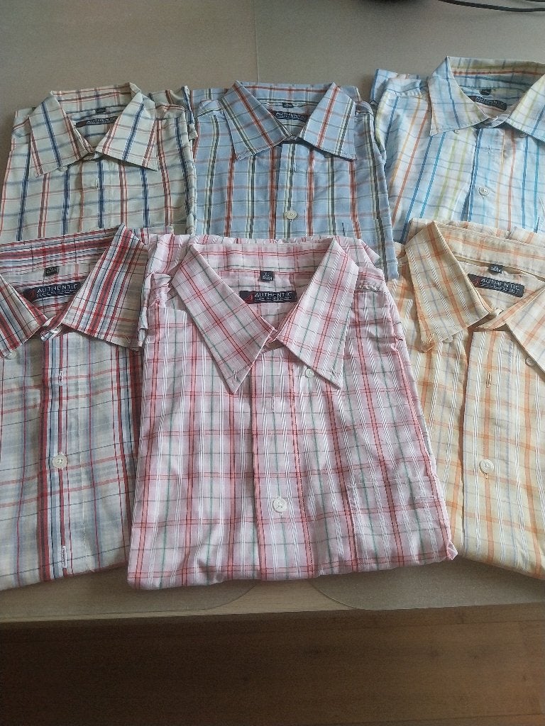 6 chemises homme « Authentic », Authentic company, Tour de cou 43/44 (XL), Comme neuf, Enlèvement