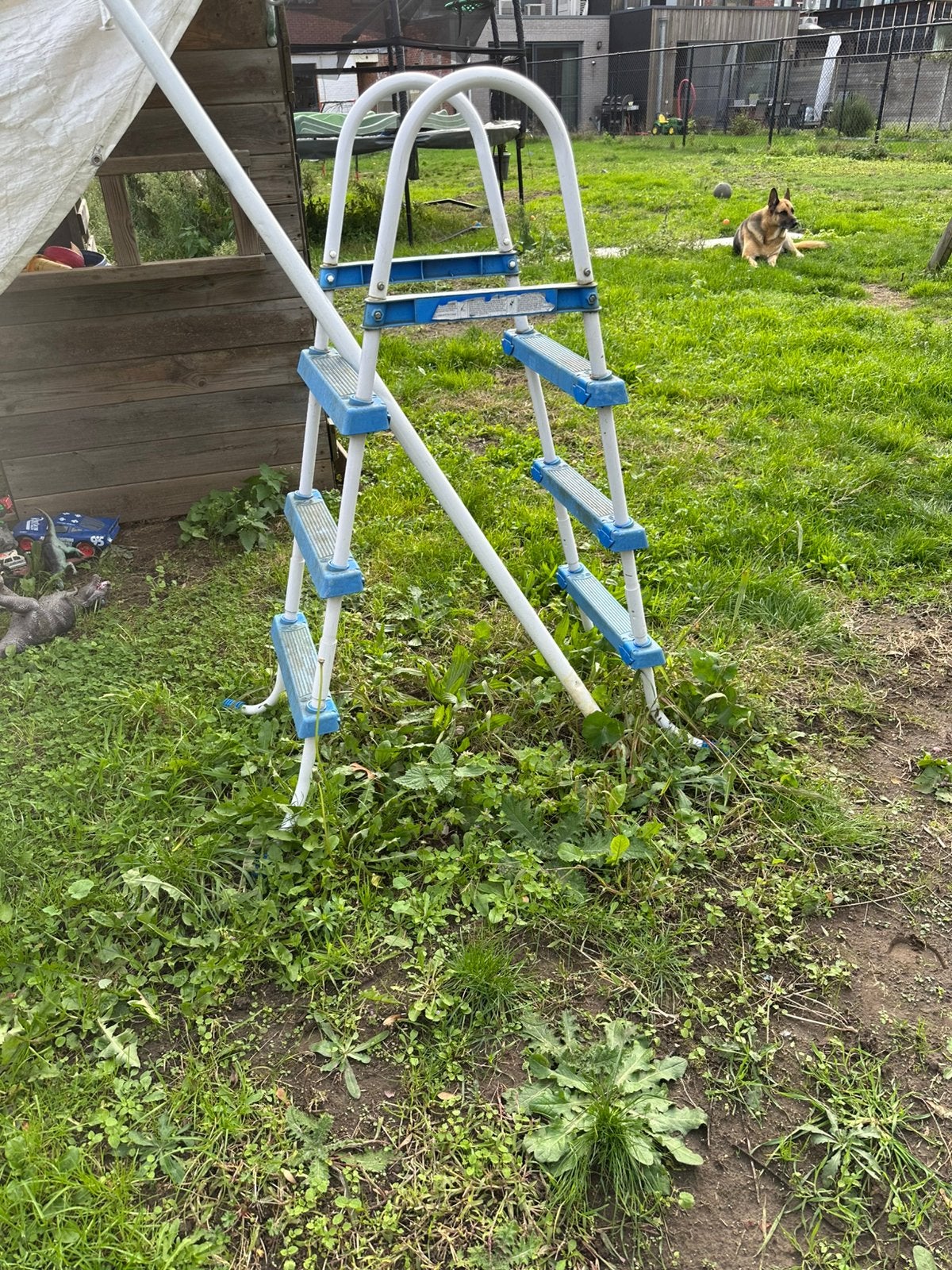 Zwembad ladder, Ophalen, Zo goed als nieuw, Ladder