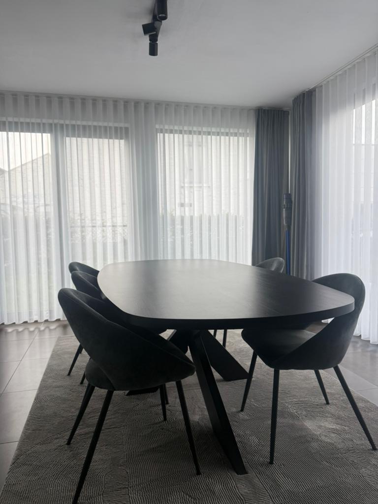 Eettafel WEBA 250x128 cm (incl stoelen), Huis en Inrichting, Tafels | Eettafels, Ophalen, Zo goed als nieuw