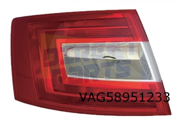 Skoda Octavia Sedan (3/13-3/17 Achterlicht Links LED OES! 5E, -, Verzenden, -, Nieuw