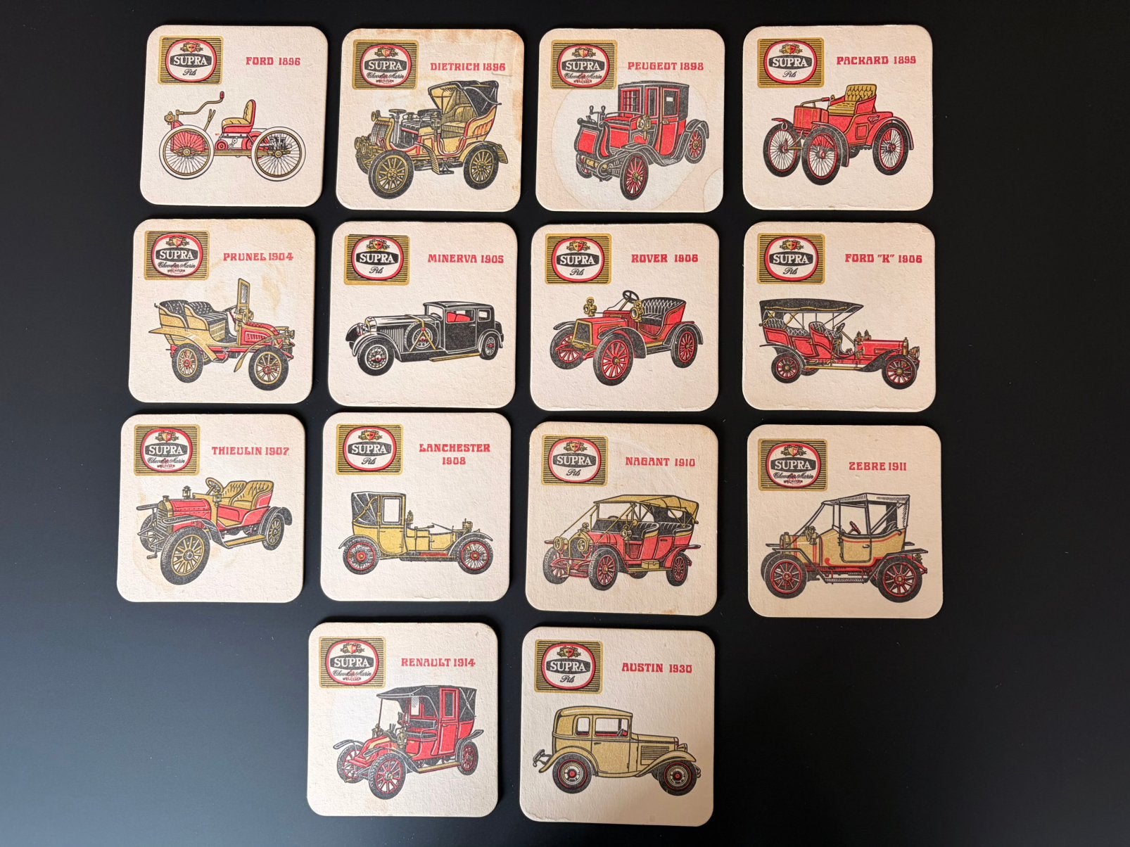 Bierkaartjes Supra - oude auto’s, Hobby en Vrije tijd, Verzamelkaartspellen | Magic the Gathering, Ophalen