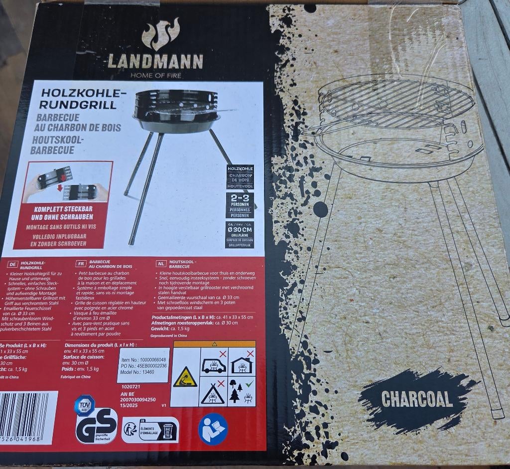 houtsbarbecue: landmann, Ophalen, Nieuw, Landmann
