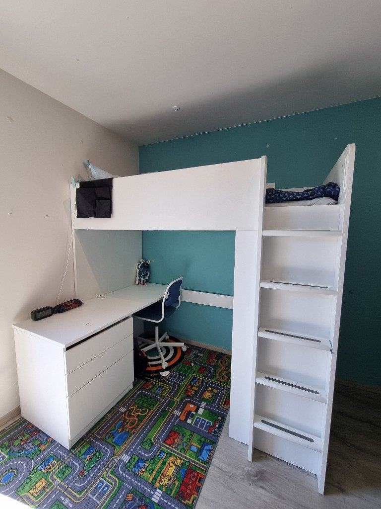 Hoogslaper Ikea Småstad (90x200) incl. bureau, Ophalen, Gebruikt, Hoogslaper
