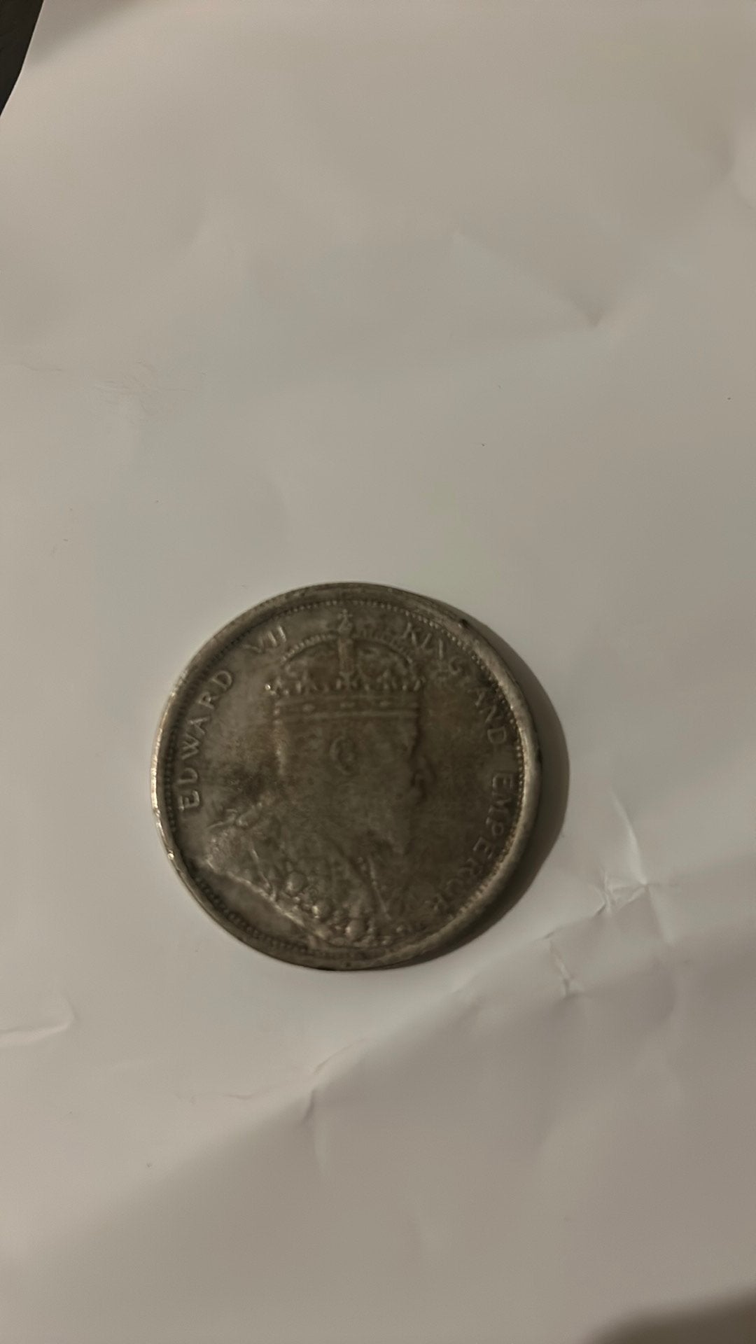 King Edward VII One Dollar 1904 zilvermuntstuk, Timbres & Monnaies, Enlèvement, Monnaie en vrac, Argent