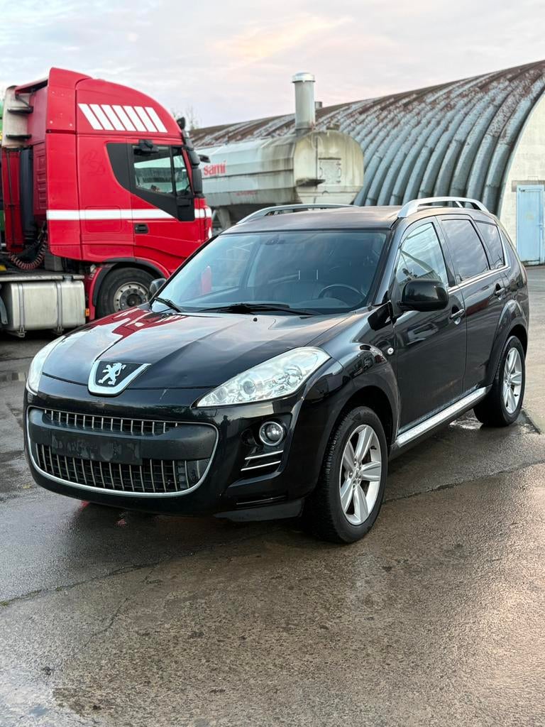 PEUGEOT 4007 2.2HDI BOITE AUTOMATIQUE 7 PLACES, Auto's, Automaat, Zwart, Leder, Diesel