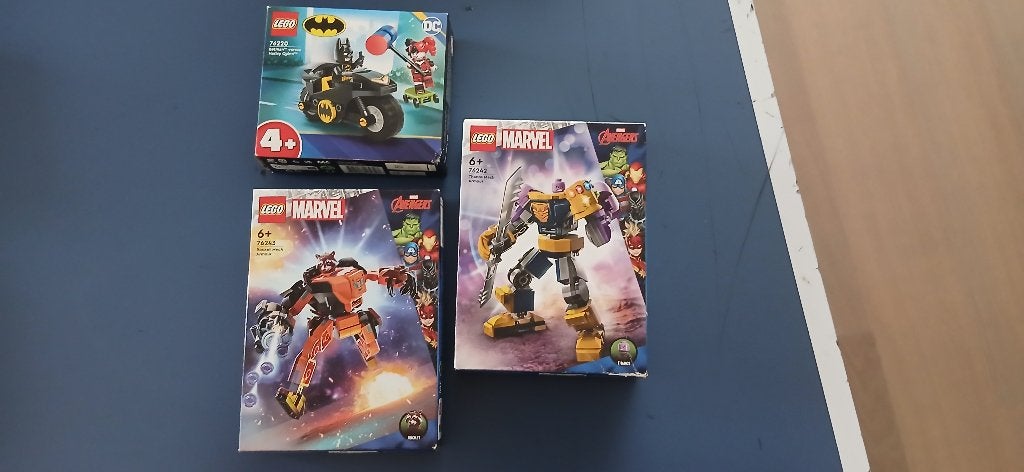 LEGO - 3 kleine sets gebruikt (Batman & Marvel), Gebruikt, Inclusief instructies, Marvel, Lego