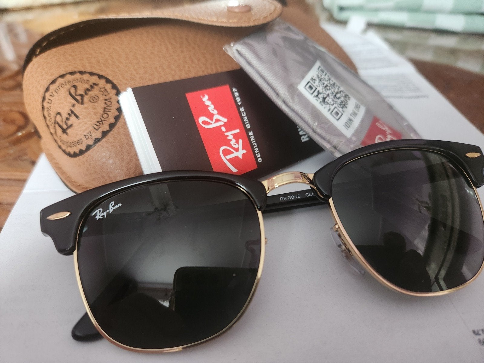 authentieke Ray-ban zonnebrillen, Zonnebril, Zwart, Nieuw, Ophalen of Verzenden