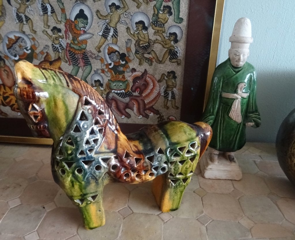 Uniek handgemaakt keramisch paard. Mid Century, Mammifère, Enlèvement ou Envoi, Pierre ou céramique, Fait main