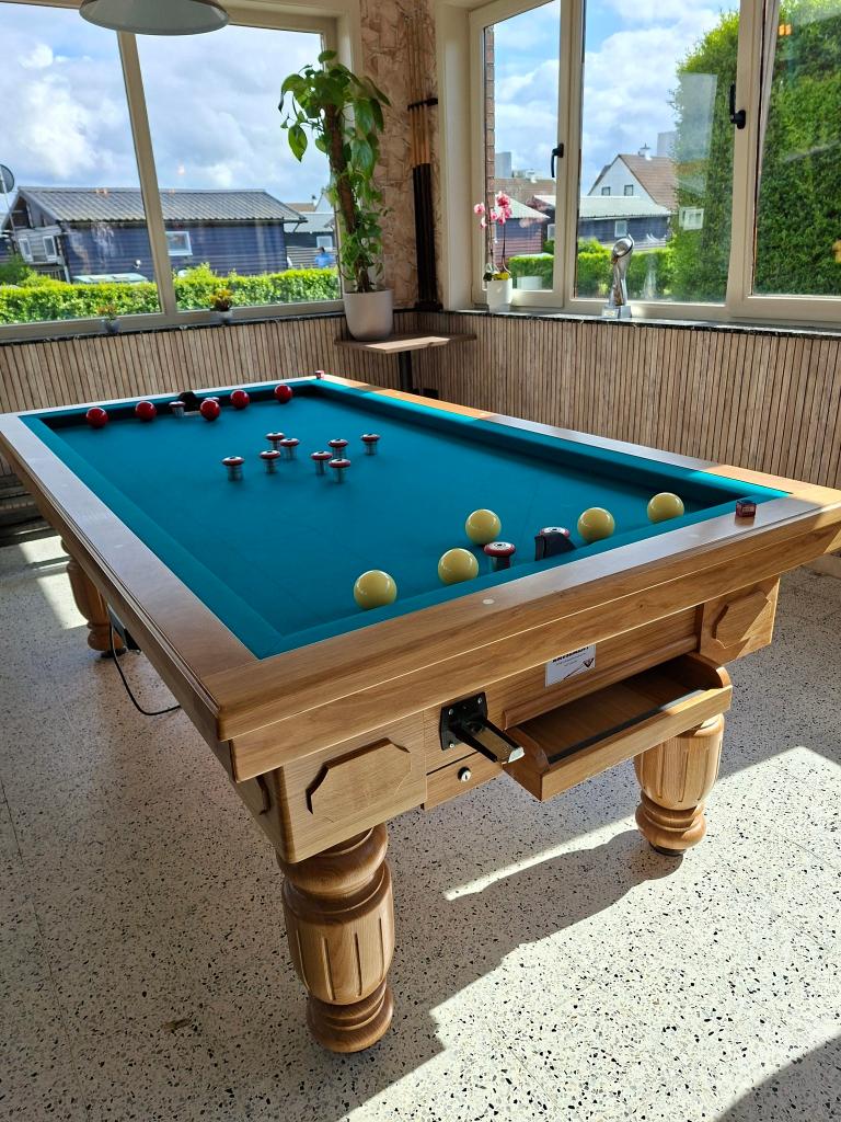 Tapbiljarts., Sport en Fitness, Biljarten en Poolen, Ophalen, Zo goed als nieuw, Biljarttafel