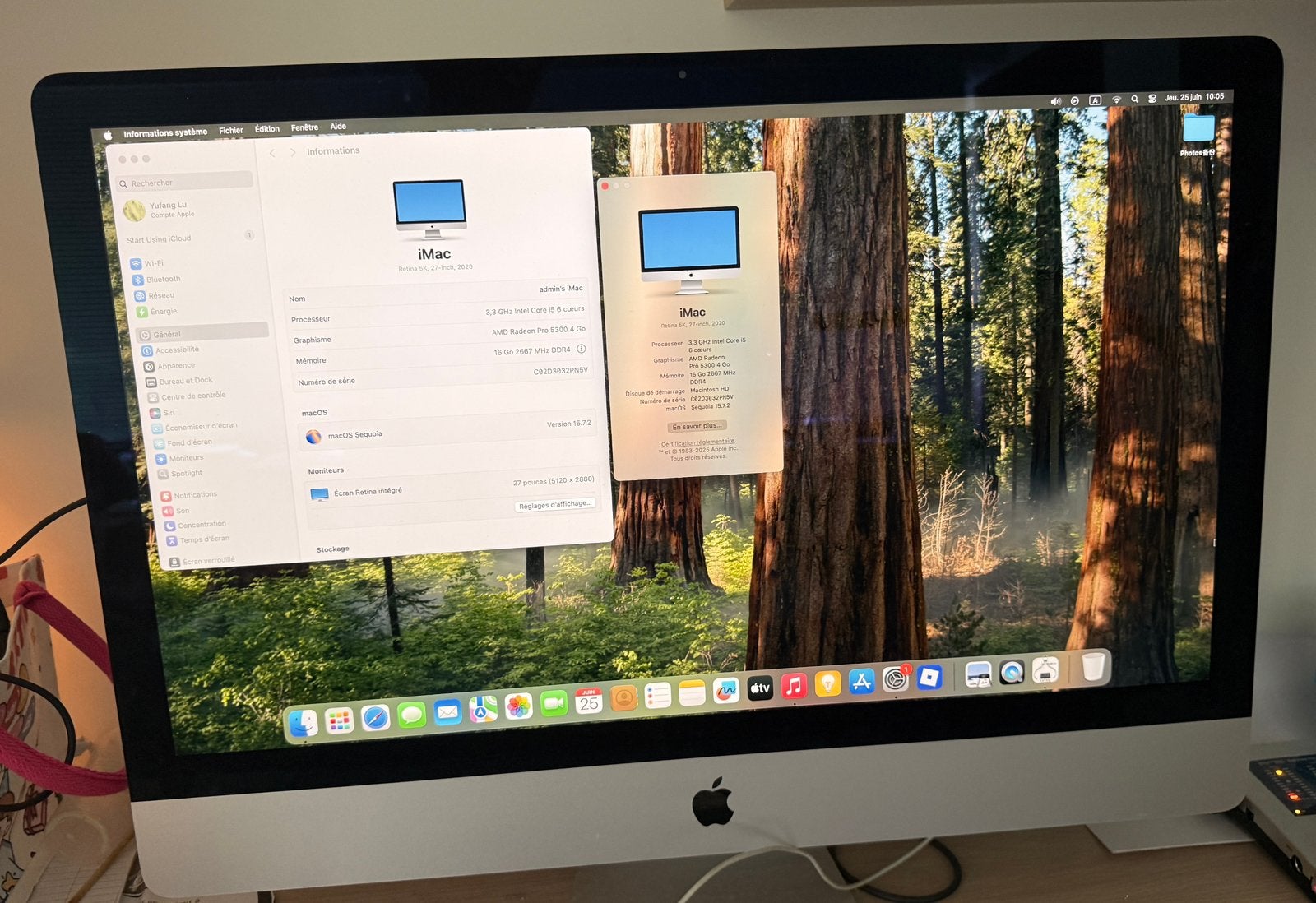 iMac 27 inch 2020 5k, Computers en Software, Apple Desktops, Ophalen, Zo goed als nieuw, IMac, SSD