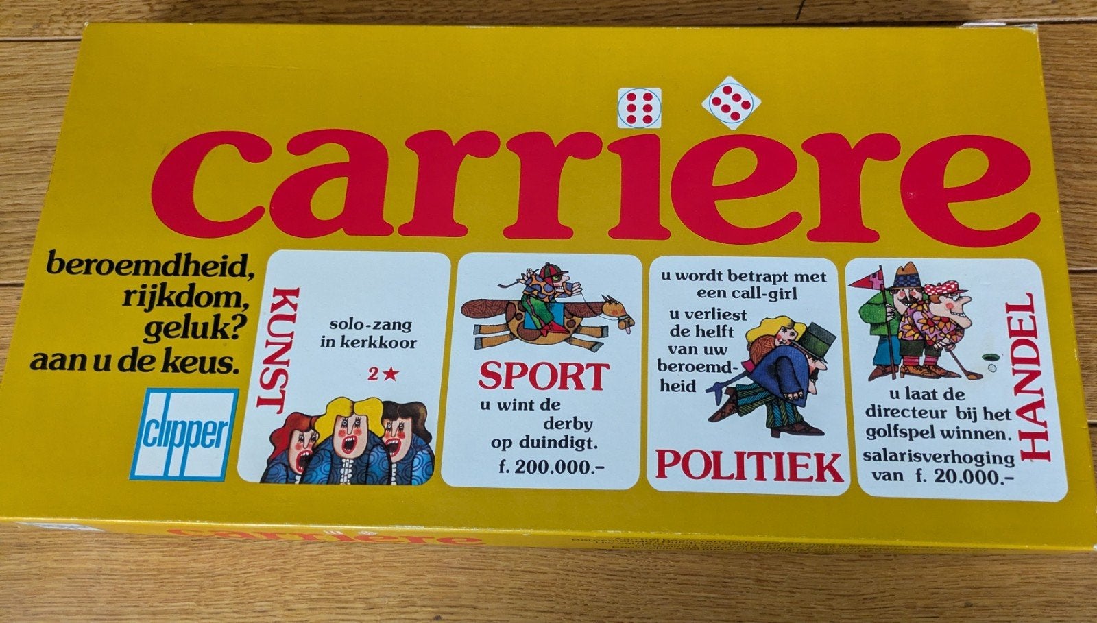 Vintage bordspel Carrière (Clipper, 1979), Hobby en Vrije tijd, Ophalen, Gebruikt