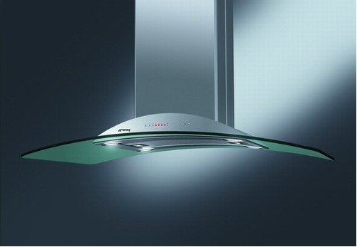 Hotte aspirante îlot Smeg KSEI V950X, Electroménager, Hotte pour îlot, Enlèvement, Utilisé, Autoportant
