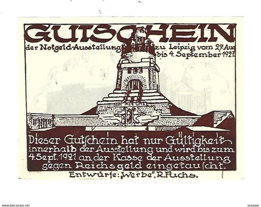 *notgeld leipzig 50 pfennig 784.2/1 cat val 2 euro, Postzegels en Munten, Verzenden, Duitsland, Los biljet
