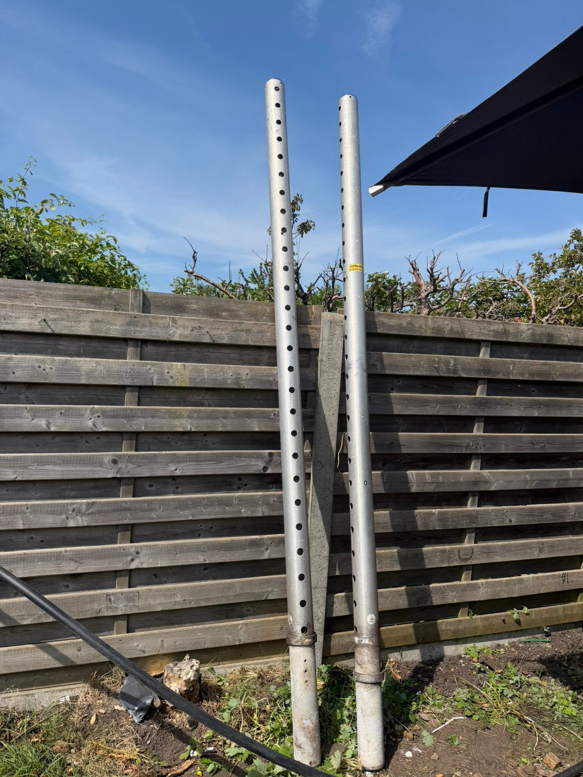 Sport palen aluminium 280cm2 stuck, Doe-het-zelf en Bouw, Steigers, Ophalen, Zo goed als nieuw