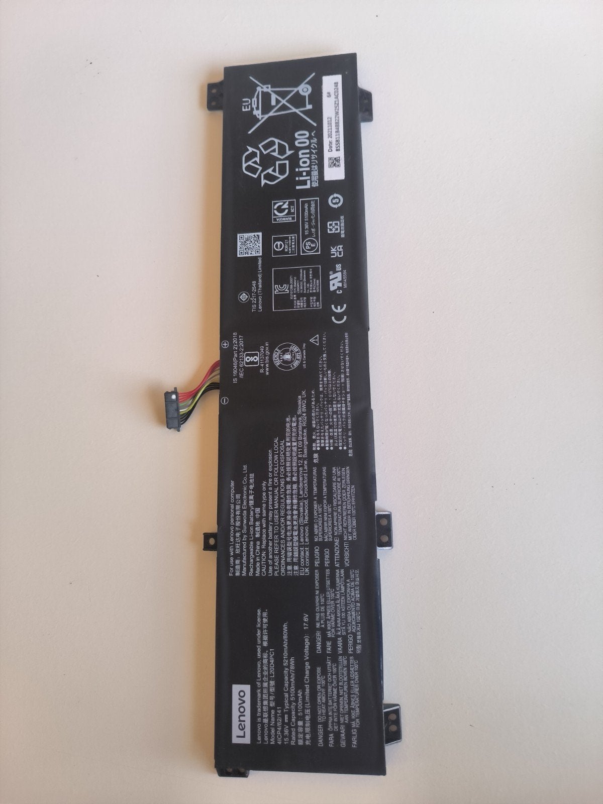Lenovo L20D4PC1, Computers en Software, Ophalen of Verzenden, Zo goed als nieuw, Lenovo