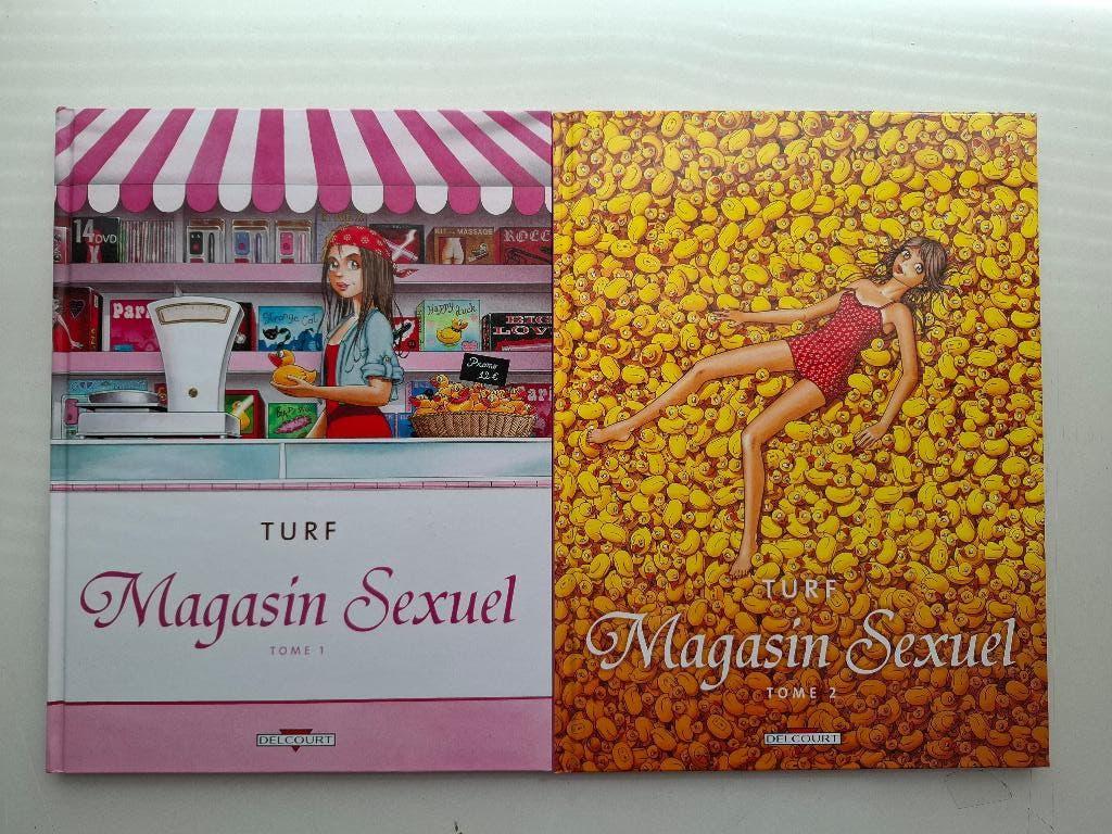 MAGASIN SEXUEL TURF TOMES 1 ET 2 SERIE COMPLETE TOUS EO, Série complète ou Série, Enlèvement ou Envoi, Comme neuf