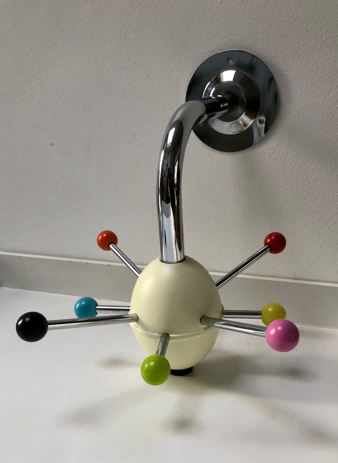 Originele/vintage IKEA”Mina" Sputnik Kapstok  ‘90 Space Age, Moins de 100 cm, Portemanteau mural, Comme neuf, Enlèvement