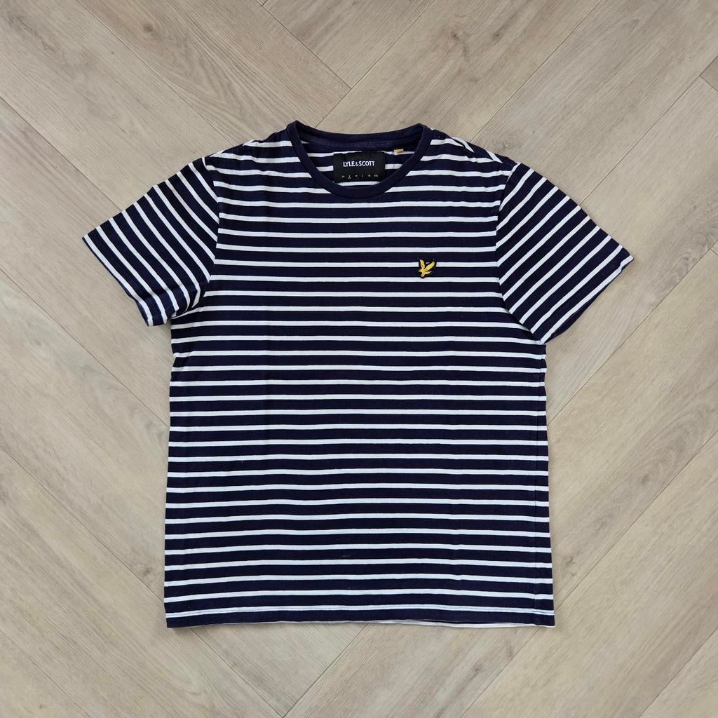 Mooi gestreept shirt van Lyle & Scott maat S, Kleding | Heren, Zo goed als nieuw, Lyle & Scott, Maat 46 (S) of kleiner, Verzenden