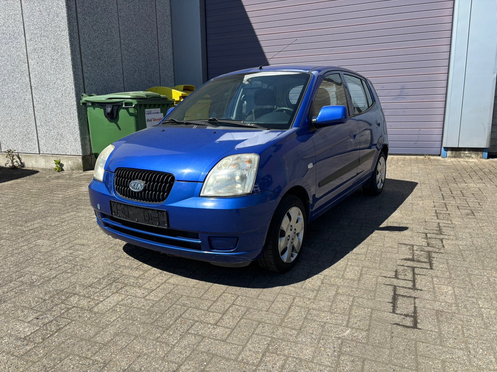 Kia picanto benzine 1.0, Voorwielaandrijving, Stof, 4 cilinders, Blauw