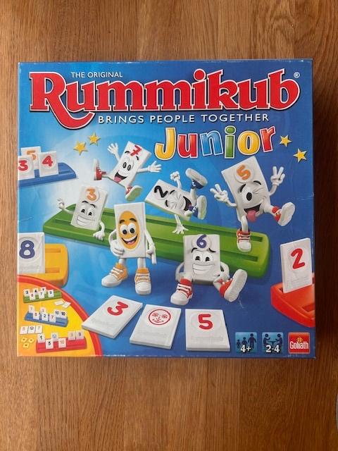 Rummikub junior, Hobby en Vrije tijd, Gezelschapsspellen | Overige, Zo goed als nieuw, Een of twee spelers, Drie of vier spelers