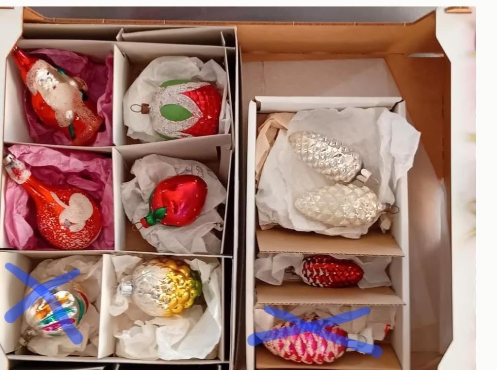 Boules de Noël anciennes, Divers, Enlèvement ou Envoi