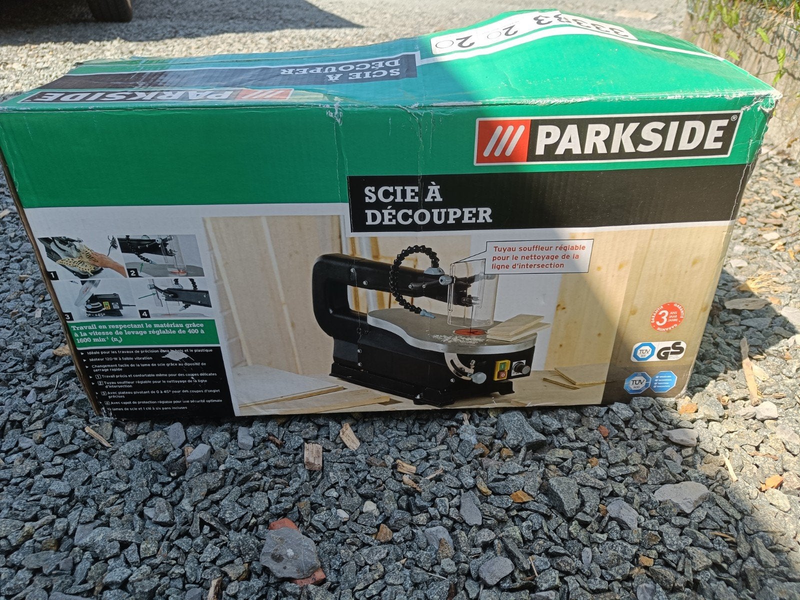 parkside figuurzaag, Ophalen