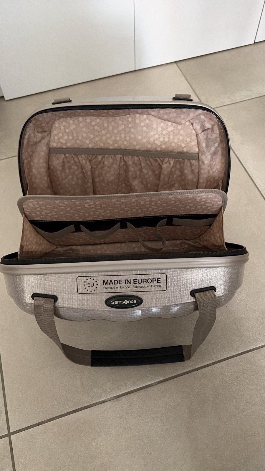 Samsonite beautycase, Ophalen, Zo goed als nieuw, Grijs