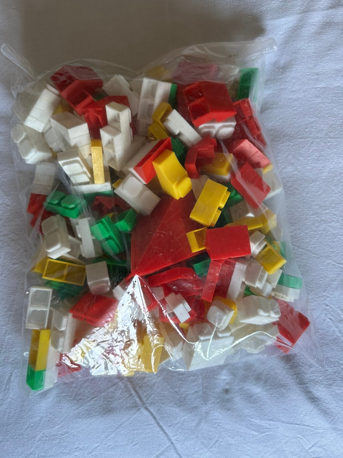 Zak met blokken., Kinderen en Baby's, Ophalen, Zo goed als nieuw
