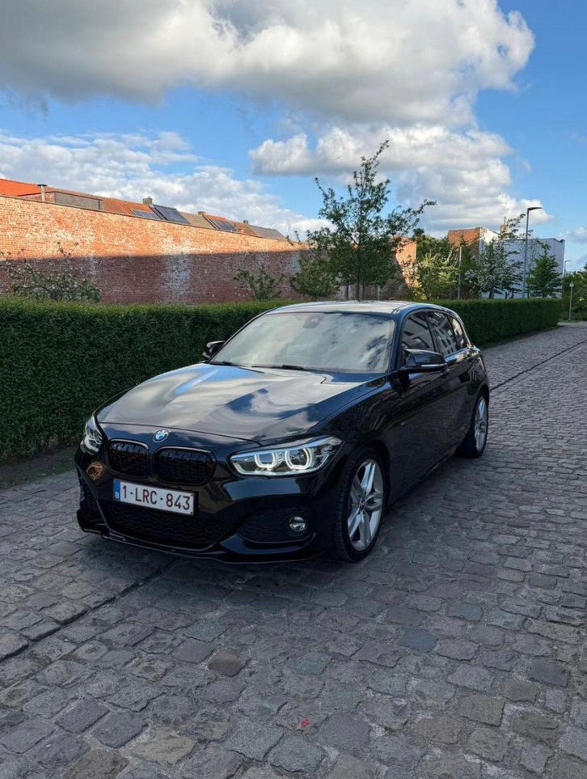 BMW 1serie M 120i, Auto's, Automaat, Alcantara, Zwart, 5 deurs
