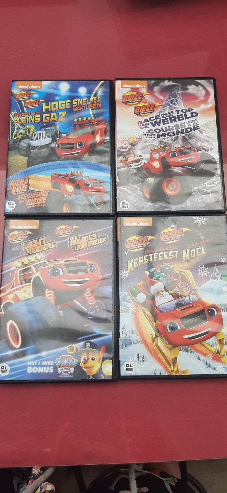 4 dvd´s van blaze en de monsterwielen, Ophalen of Verzenden
