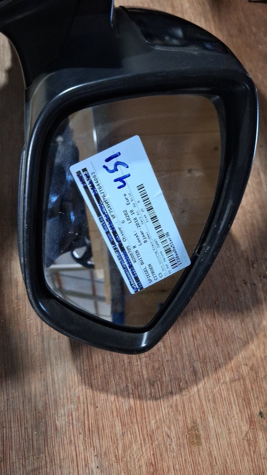 Citroen C3 Buitenspiegel Rechts Zwart (2018) - Origineel & E, -, Utilisé, -, -