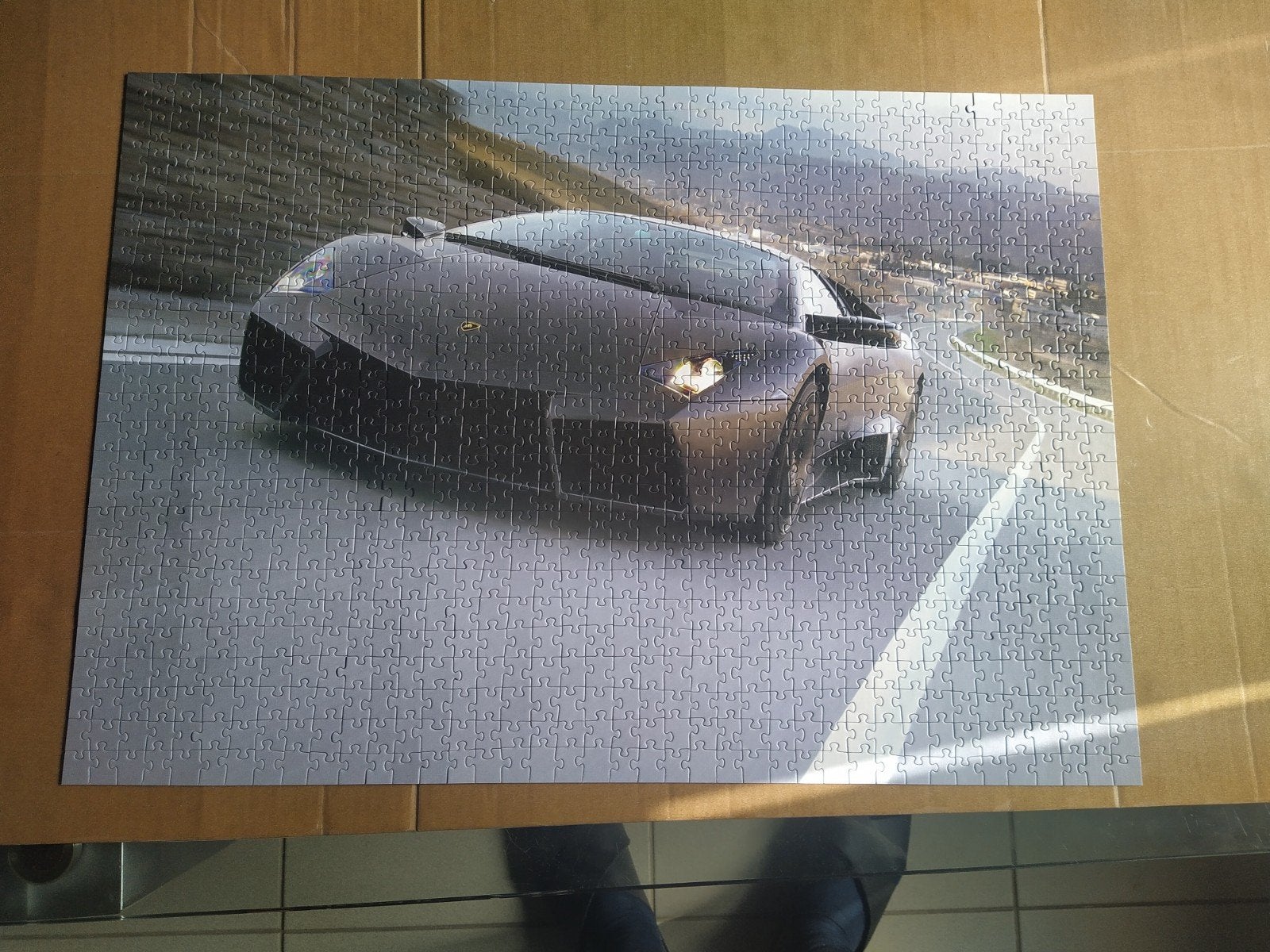 Puzzel Lamborghini Reventon 1000 stukjes, Hobby en Vrije tijd, Ophalen, 500 t/m 1500 stukjes, Zo goed als nieuw, Legpuzzel