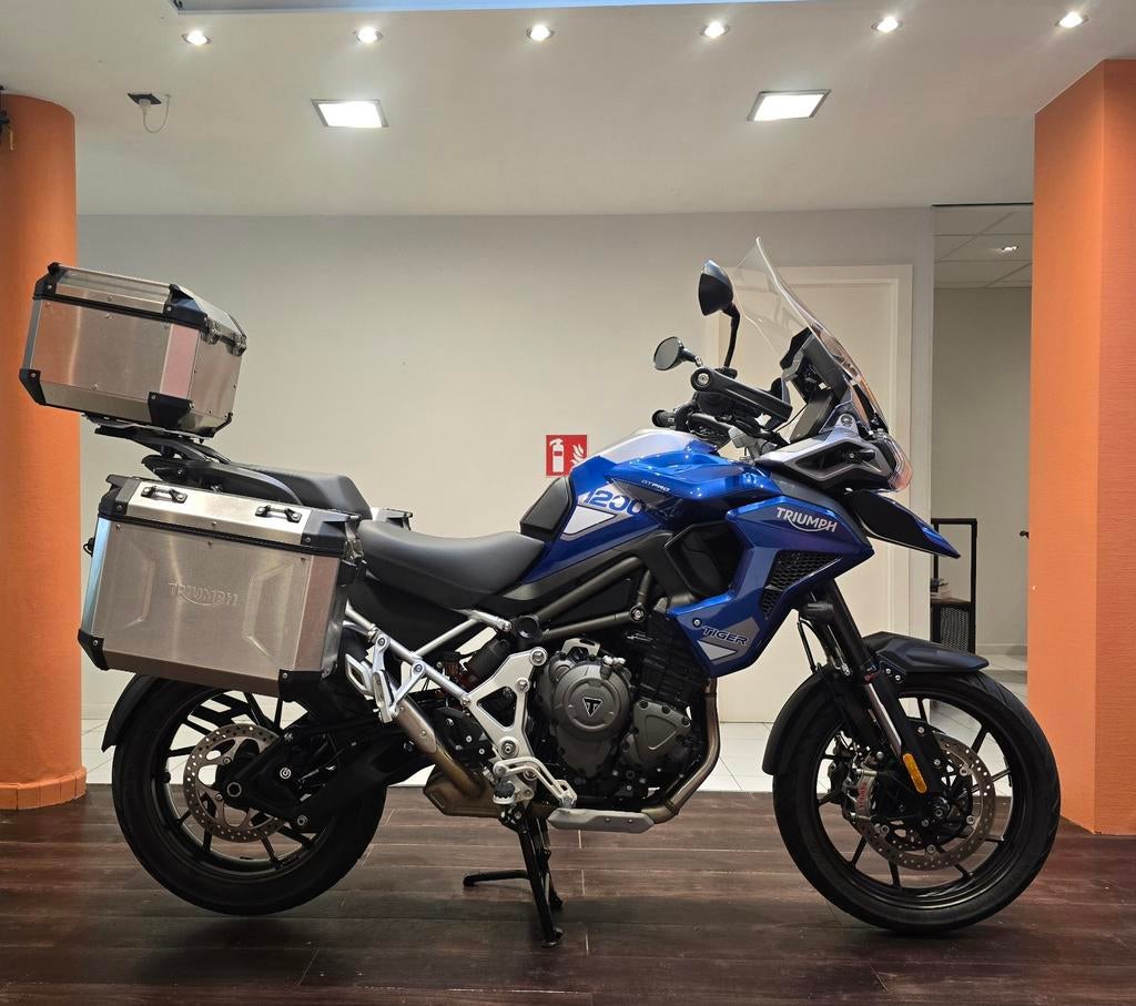 Triumph Tiger 1200 GT PRO**2024**6.000km**Garantie, Motos, Motos | Triumph, Entreprise, ABS, Poignées chauffantes, Selle chauffante
