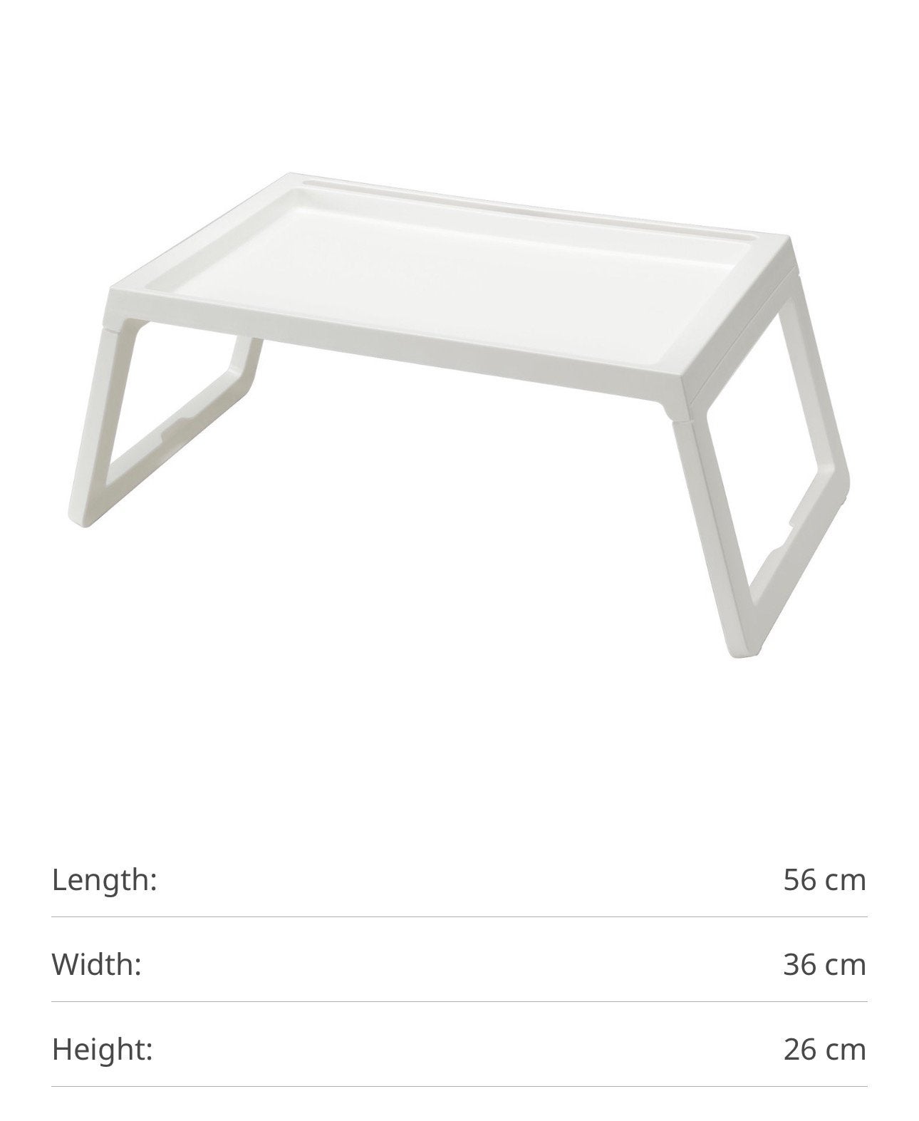 Bed tray, white, Ophalen, Zo goed als nieuw