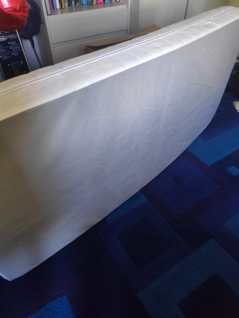 Lit, 90 cm, Beige, Enlèvement, Une personne