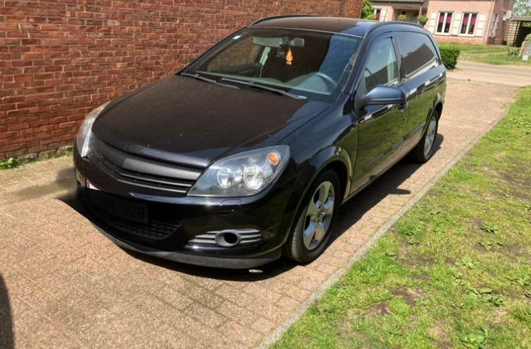 Astra h lichte vracht, Auto's, Voorwielaandrijving, Zwart, 4 cilinders, Leder en Stof