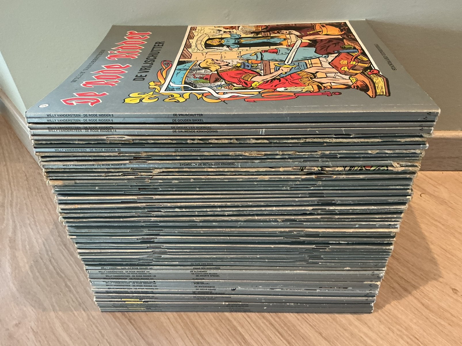 Strips De Rode Ridder, Ophalen, Gelezen